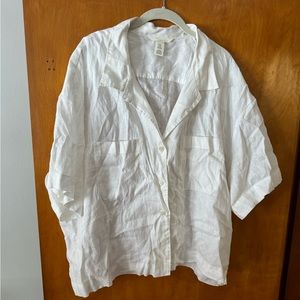 H&M Linen Short Sleeve Shirt